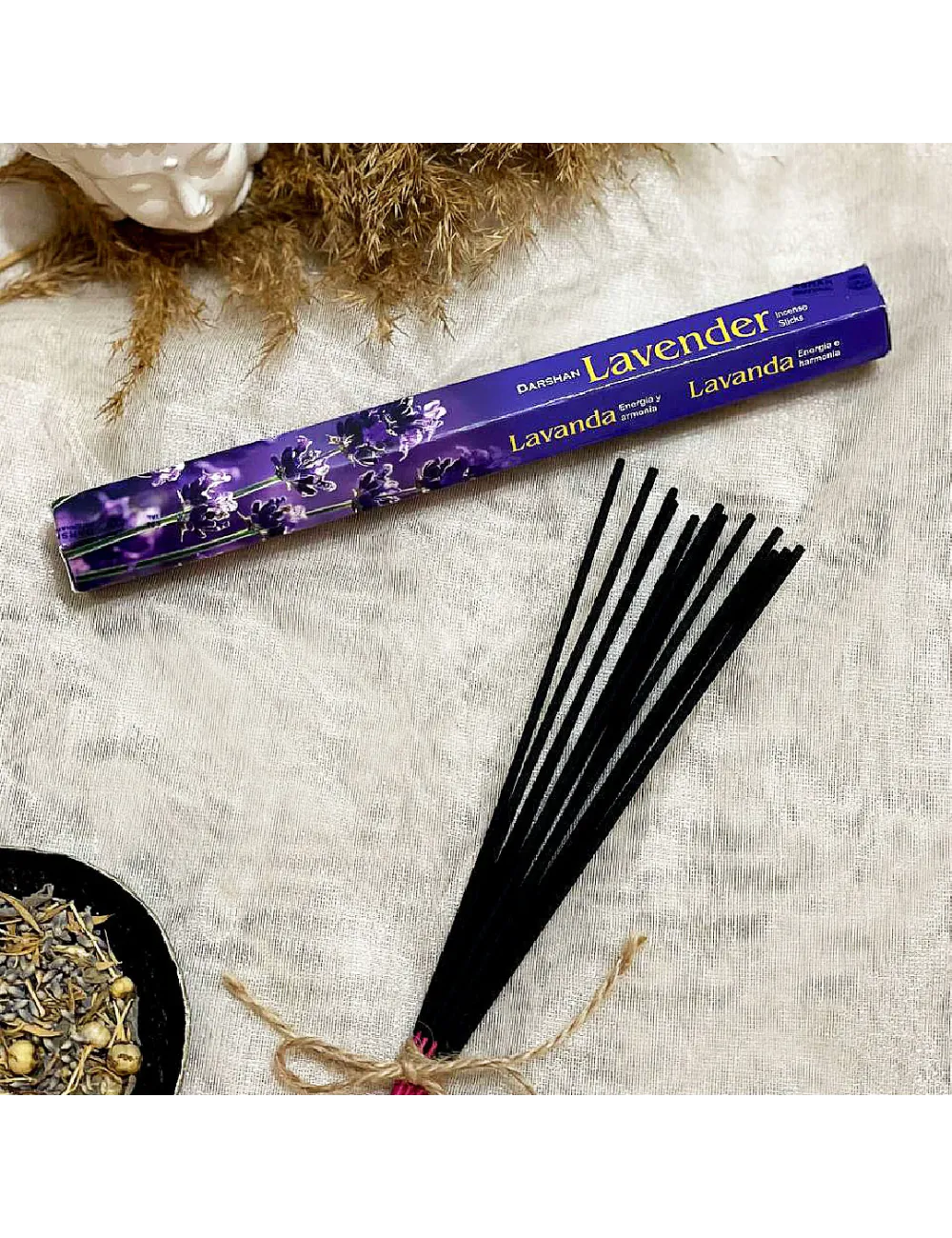 Darshan International Lavender (Lavanta) 20'li Çubuk Tütsü (1 Saate Kadar Yanma Süresi)