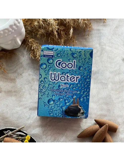 Darshan Incense Cool Water Geri Akış (Back Flow) Tütsü 10 Adet