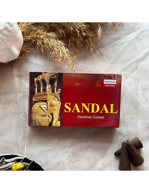 Darshan Incense Sandal Konik Tütsü 10 Adet