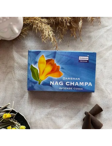 Darshan Incense Nag Champa Konik Tütsü 10 Adet