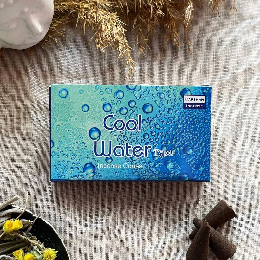 Darshan Incense Cool Water Konik Tütsü 10 Adet