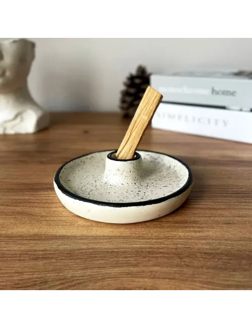 Palo Santo Seramik Tütsülük ve 1 adet Palo Santo